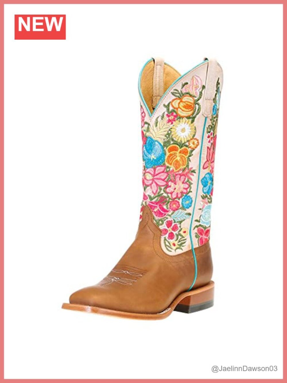 Macie Bean Ankle Bootie Leather Embroidered Floral Western Boots